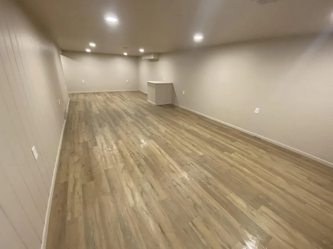 LVP flooring install in basement