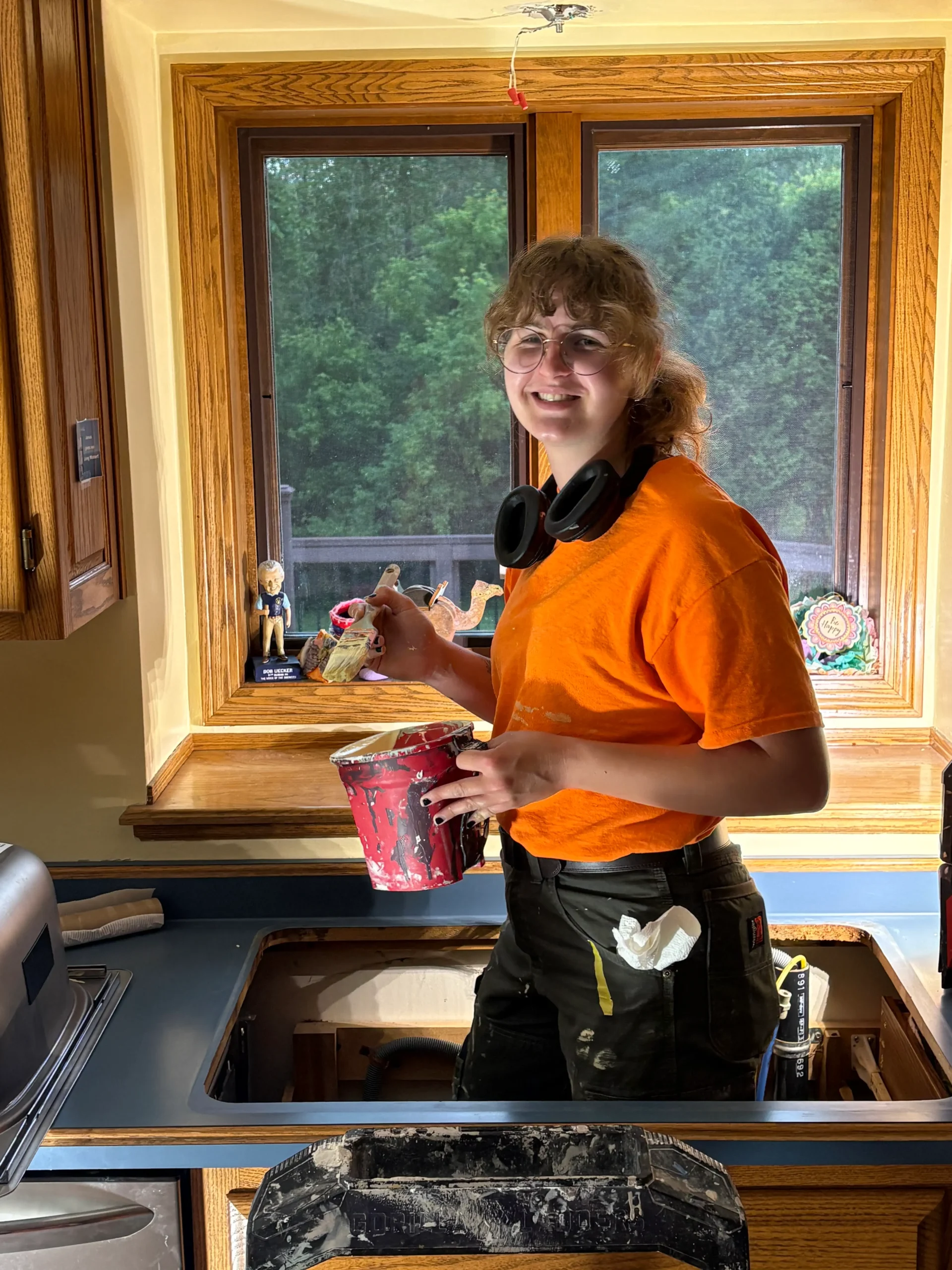 Sylvia Schubring painting Kitchen wall