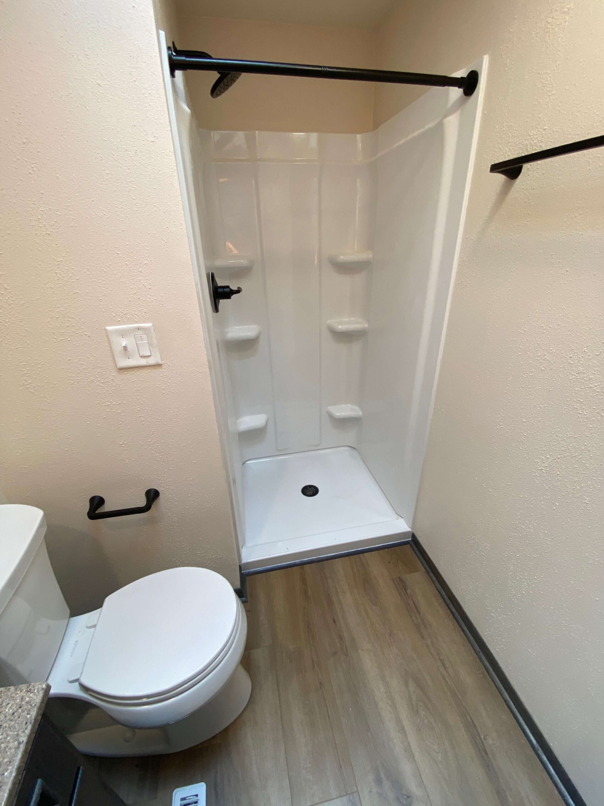 Shower Install in bathroom remodel